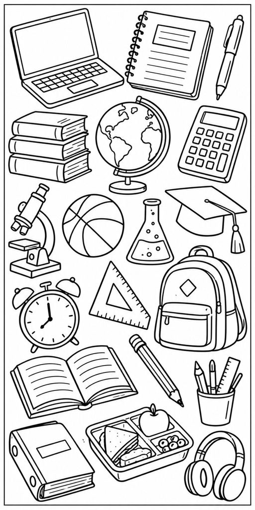 Printable High School Doodles Sheet