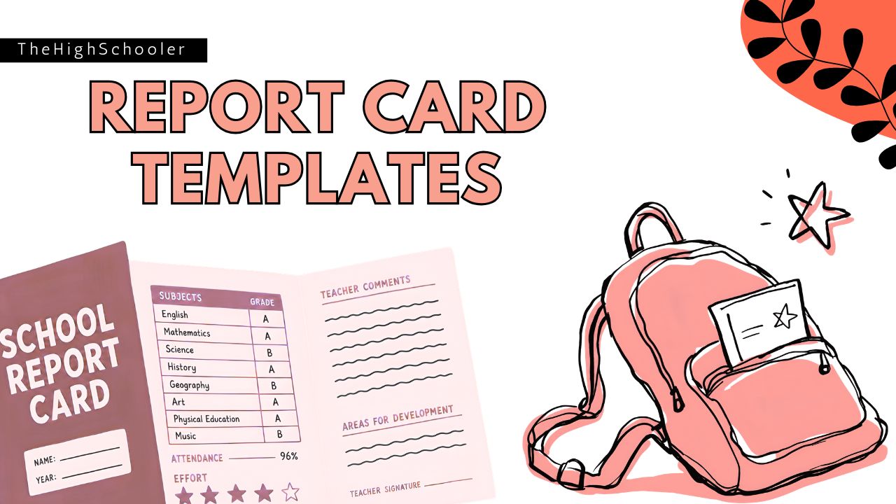 High School Report Card Template [Printable PDF Included]