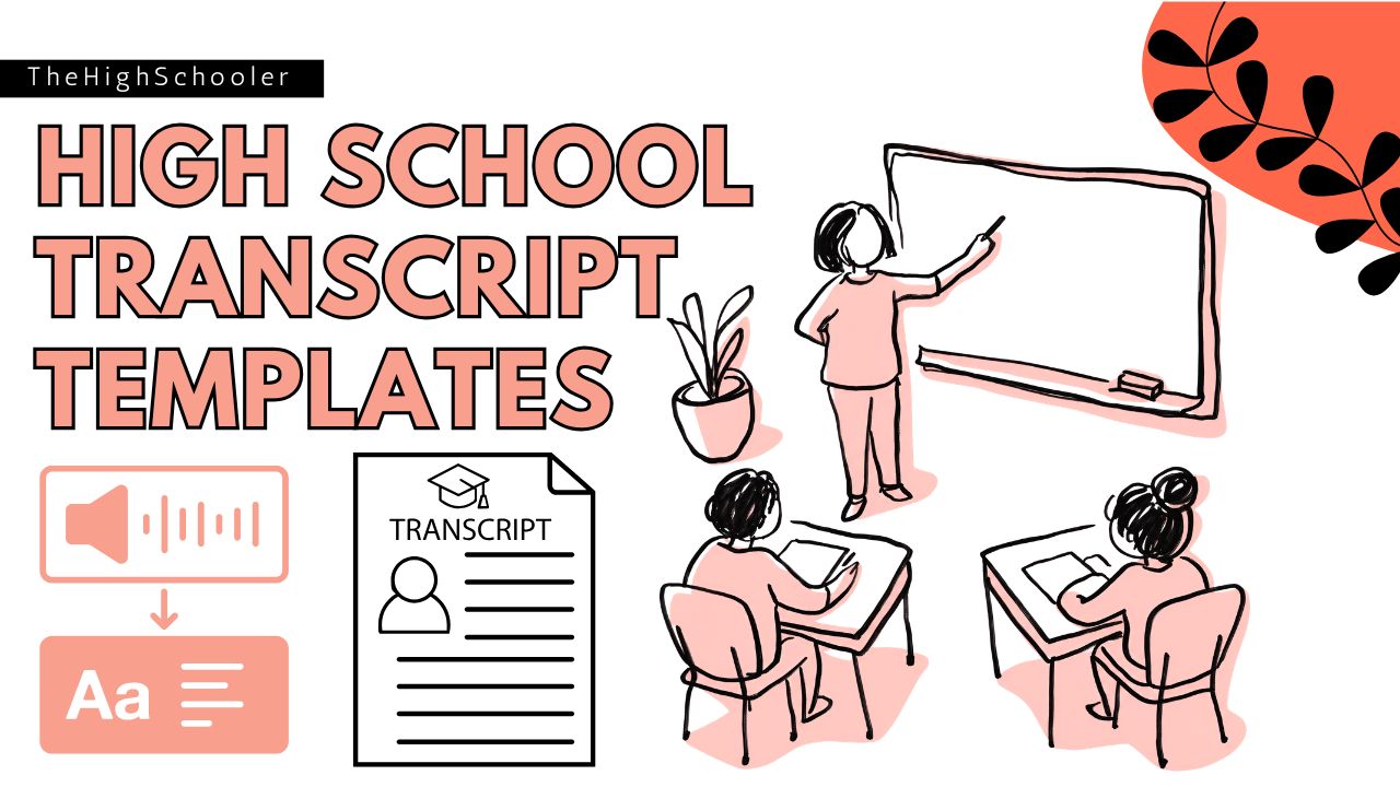Blank High School Transcript Templates (Printable PDF)